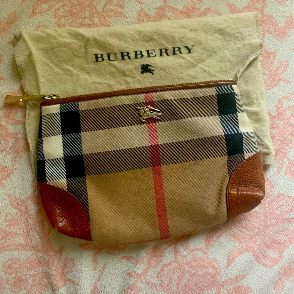 Vintage Burberry Make-Up Pouch